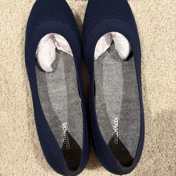 NEW Allbirds Wool Breezer Women Flats Shoes Size 9.5 Deep Navy Machine Washable - Picture 8 of 10